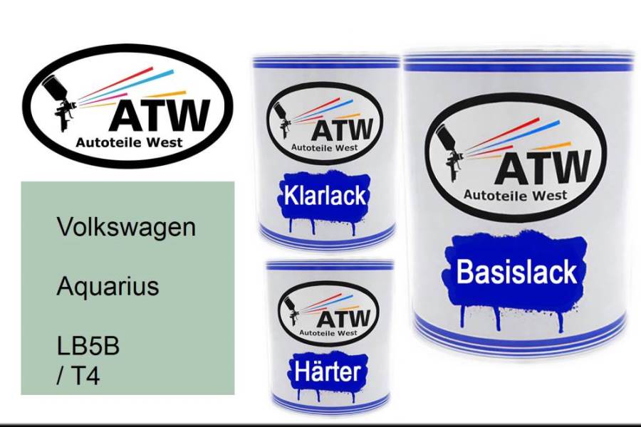 Volkswagen, Aquarius, LB5B / T4: 1L Lackdose + 1L Klarlack + 500ml Härter - Set, von ATW Autoteile West.